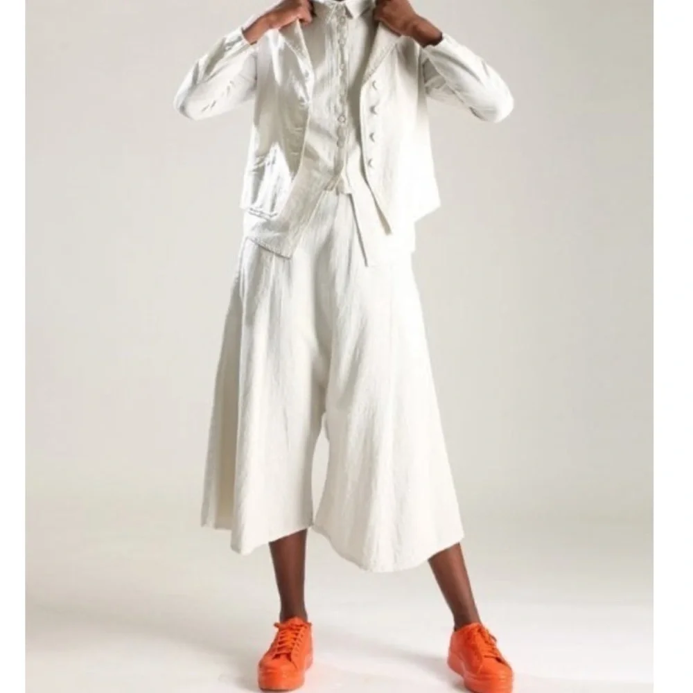 Lurdes Bergada Wide Leg Cropped Trousers - Picture 16 of 16